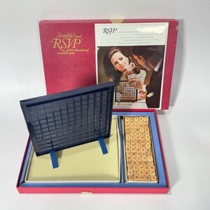 Vintage 1966 Scrabble RSVP 3D Crossword Game Selchow & Righter No. 20 Complete